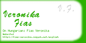 veronika fias business card